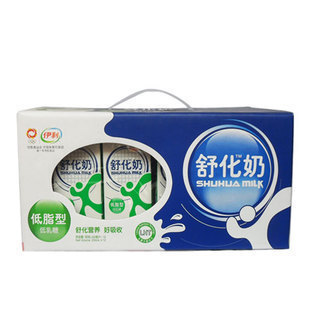  内蒙古伊利牛奶 低脂营养舒化奶 250ml*12包/提 中国名牌鲜牛奶