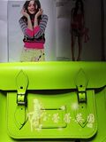 英国代购Cambridge Satchel 牛皮全手工剑桥复古包荧光色现货