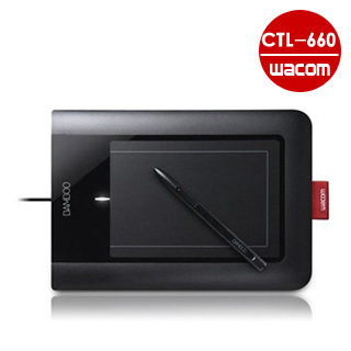 Wacom 数位板 Bamboo Pen Medium CTL-660绘图板 手绘板 绘画板