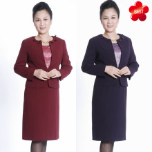 100%好评 2012春装 漂亮妈妈婚宴礼服 中老年女装套裙 80062两色
