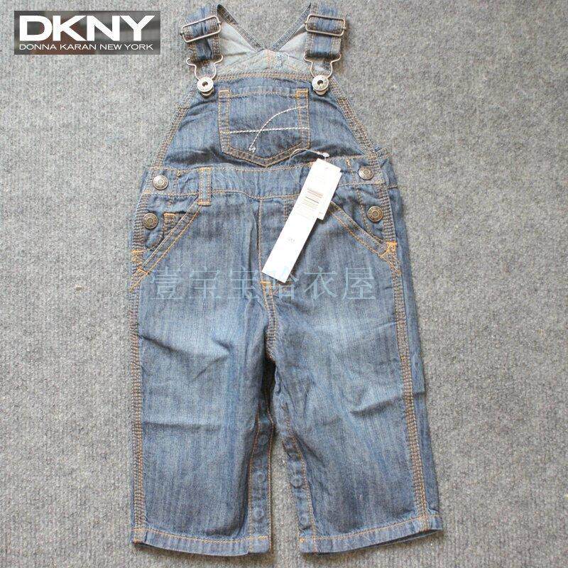 【壹宝宝】超荐！<span class=H>DK</span><span class=H>NY</span><span class=H>原单</span> 薄型牛仔背带裤 婴儿牛仔裤 超软按扣