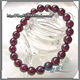 绝色艳丽 极品天然玫瑰红石榴石手链