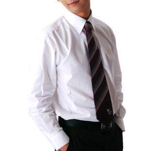 P00662-男式标准款正装衬衫（白色、浅蓝色）