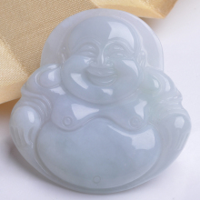 翡翠A货缅甸玉 玉器吊坠 玉佛吊坠 翡翠玉佛公 正品特价带证书
