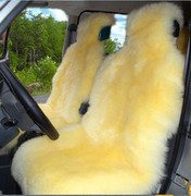 冬季汽车坐垫纯羊毛坐垫羊，毛绒车垫澳洲整张羊皮座垫套
