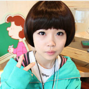 可爱蓬松假发<em>女生</em>jiafa<em>短发</em>女学生发帅bobo蘑