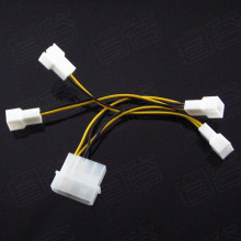 � ���Ե�ԴD�ڴ�4Pһ���ĸ�3Pin���Ƚӿ� �ĸ�12V ZJX08046