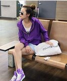韩版女装 X1616 瑞丽秋冬新款李孝利半拉链套头插兜宽松休闲卫衣