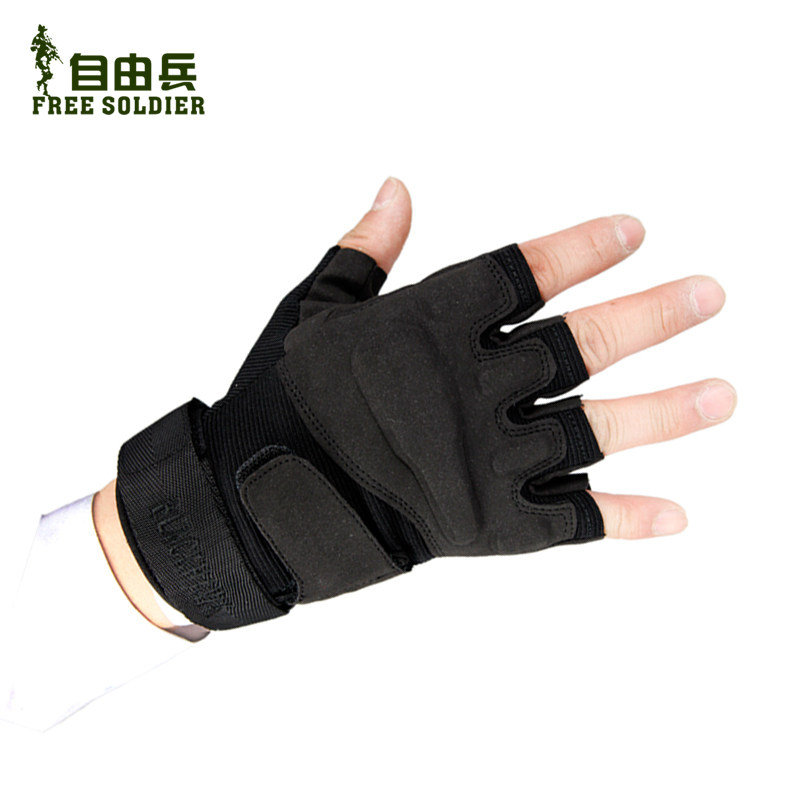 Free outdoor low profile tactical gloves Eagle gloves half finger Gloves black hell storm half gloves