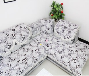 Over 98 e-mail plain rose chenille fabric sofa cushion cushion sofa summer towel cover