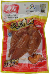  重庆特产有友卤香鸡翅120g 卤味鸡肉卤鸡翅尖土鸡翅休闲零食食品