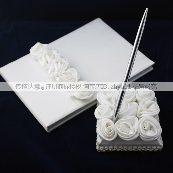 签名册结婚用品婚庆用品婚礼签到本签到笔签到簿礼金簿 浪漫玫瑰 签名册结婚用品婚庆用品婚礼签到本签到笔签到簿礼金簿 浪漫玫瑰