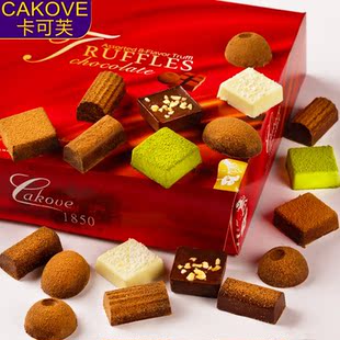  卡可芙 组合8口味松露巧克力礼盒装 400g 包邮零食 进口料巧克力