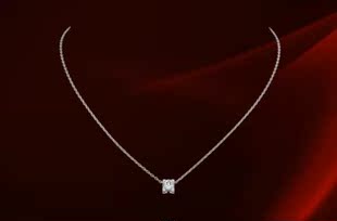  欧美大牌半克拉50分仿真钻石项链 奢华精致点缀水晶饰品 女 0410