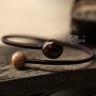  【止水】雨墨原创手工手镯 花菩提 银线菩提