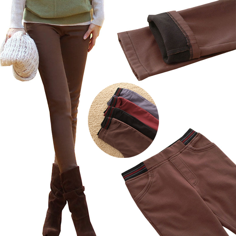 女加绒棉裤铅笔裤子。。。