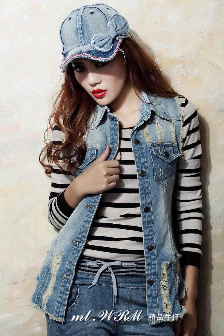 【多图】秋冬<em>牛仔长款马甲</em> - 秋冬<em>牛仔长款马甲</em>