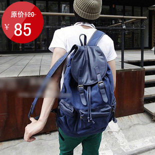 2012新款韩版 <span class=H>男士</span><span class=H>双肩</span><span class=H>包</span> 帆布<span class=H>包</span>韩版男<span class=H>包</span>男背<span class=H>包</span> 韩国<span class=H>包</span><span class=H>包</span>旅行<span class=H>包</span>