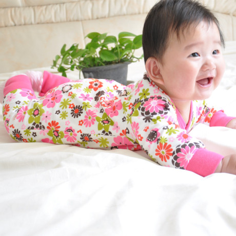 纯棉加厚春秋<em>女儿童</em>爬服婴儿哈衣连体衣宝宝睡