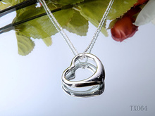 Del corazón de Tiffany Collar de la moda de joyería tiffany collar de plata 925