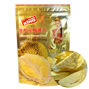  榴的华榴莲干100%正品榴的华金枕头榴莲干100g  C078