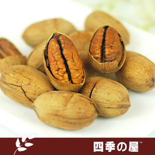  【四季屋】临安大圆碧根果长寿果 坚果炒货 美国山核桃 440g 袋装