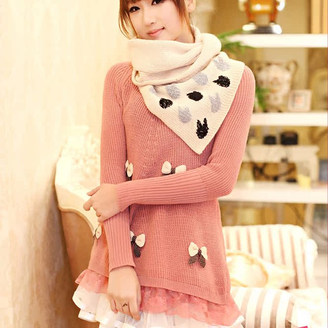 秋装日系甜美可爱...