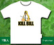 个性T恤杀死比尔白色短袖定制T恤
