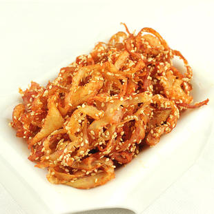  壹号零食新品 碳烤香辣麻辣鱿鱼丝 带香香的白芝麻 250g