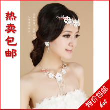 新娘项链三件套新娘饰品结婚项链白色套链婚纱配饰新娘配饰0160