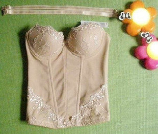 包邮 无肩带婚纱塑身衣胸托 <em>新娘</em>内衣束腰<em>胸衣</em>