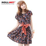 诺力米特连衣裙2012 夏季新品 韩版女装 修身 雪纺连衣裙子N12029