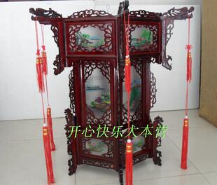  东阳木雕/1米豪华木雕宫灯/节日庆典*公司装饰灯笼/木制仿古宫灯