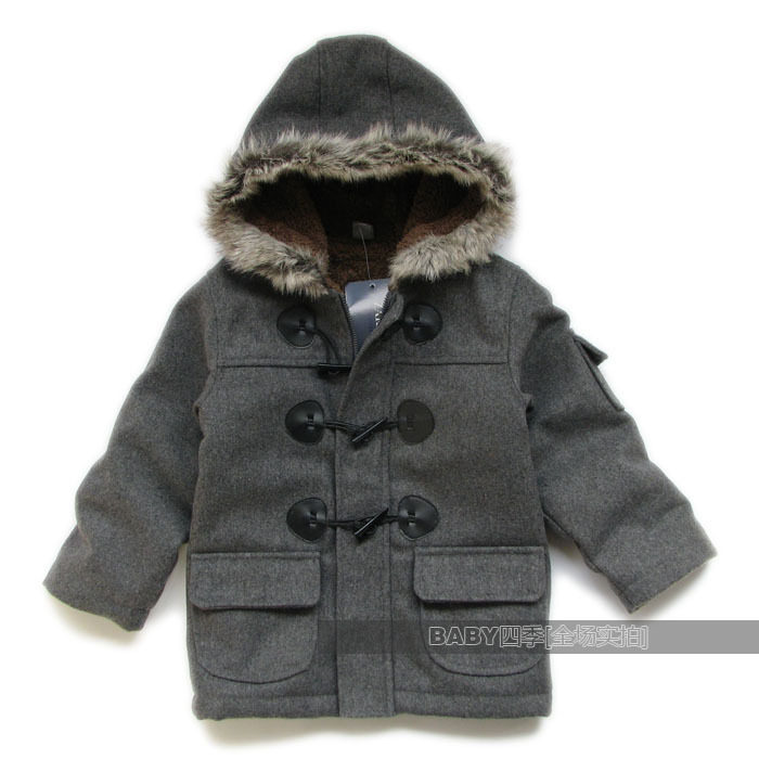 柜品质,ZARA原单 精品灰色经典象牙扣<em>男</em>童装