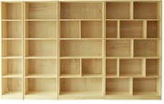 高档实木松木书柜自由组合书柜收纳书橱超大容量储物柜置物架