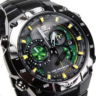  正品CASIO卡西欧手表 全黑 指针表 光能表电波表EQW-M1100DC-1A2V