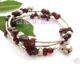 天然石榴石 开口多圈镯（带铃铛）