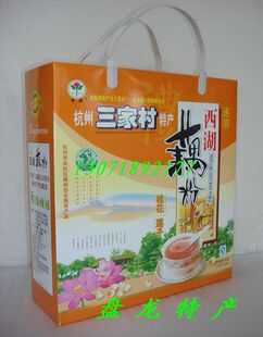  杭州三家村特产--禾莲牌莲园西湖藕粉桂花莲子(700g)*礼盒装