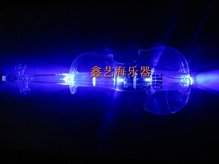 Stage performances prop Crystal Violin transparent Electric Violin Electric Violin Blue lightin the Musical Instruments/Guitar/Piano/Fitting , Western musical instruments , Western stringed instruments , Violin category - from Buy2taobao.com to provide professional Taobao agent buy service