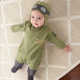  美国Baby Aspen婴儿哈衣造型连体衣新生儿满月礼盒套装