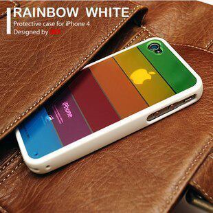 彩虹壳 LIMS 苹果 iphone 4 代 外壳 4S 手机套 硅胶 彩虹套 配件