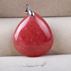 纯天然阿根廷红纹石吊坠冰种桃花饰品礼物，水滴女款一物一图