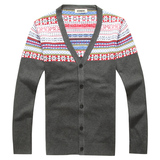 cul.k(易尚)2011正品韩版秋季新款 <em>圆领</em>条纹 男