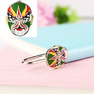  脸谱书签 程咬金 三板斧/传统特色/外事礼品/鲁周元素/礼盒装