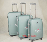 特价冲皇冠ABS拉杆箱 登机箱 行李箱 旅行箱 蓝色18寸送箱套箱贴