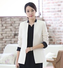 淘宝网韩国代购官网正品女装2012夏新优雅百搭无领气质休闲无领西装外套