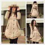清仓冬装韩版新款时尚潮女式貂毛领中长款加大码羽绒服女