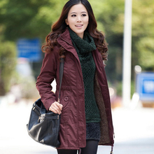 包邮2011冬装新款 韩版大码女装棉服 加厚棉衣 中长棉袄上衣外套