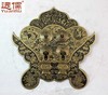 远儒铜雕中式仿古配件明清铜门锁拉手黄铜柜，门牌把手yrb34614cm