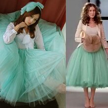 doubleheart2012春夏中长款女雪纺半身裙子 甜美淑女蓬蓬裙纱裙